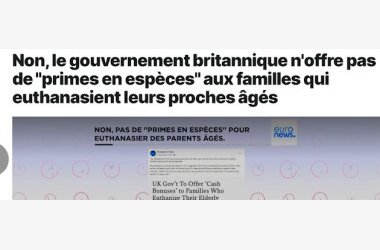 De l'euthanasie et des (sombres) motivations financières